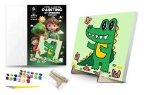 Opakowanie Malowanie po numerach - Mały krokodyl 25x25cm