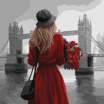 Opakowanie Malowanie po numerach -Mglisty Londyn 40x40cm