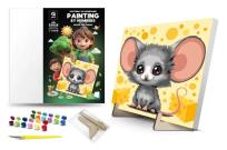 Opakowanie Malowanie po numerach - Myszka i ser 25x25cm