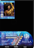 Opakowanie Malowanie po numerach na czarnym płótnie Astra Artea Królowa w złocie