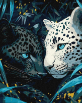 Opakowanie Malowanie po numerach - Niebieskooki metal 30x40cm