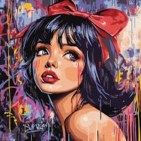 Opakowanie Malowanie po numerach - Nowoczesna Królewna 40x40