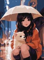 Opakowanie Malowanie po numerach -Razem pod parasolem 30x40cm