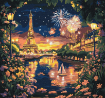 Opakowanie Malowanie po numerach - Salut dla Paryża 40x40cm