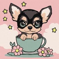 Opakowanie Malowanie po numerach - Słodki szczeniaczek Kid