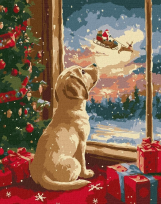 Opakowanie Malowanie po numerach - Szczeniak 30x40cm