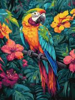 Opakowanie Malowanie po numerach - Tropikalny ptak 30x40cm
