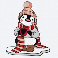 Opakowanie Malowanie po numerach - Ulubiona zima Kids 25x25cm