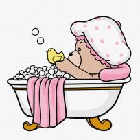 Opakowanie Malowanie po numerach -Zabawa w kąpieli Kids