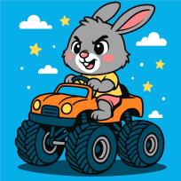 Opakowanie Malowanie po numerach - Zająć w samochodzie Kids