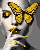 Opakowanie Malowanie po numerach + złota farba - Cisza motyla