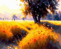 Opakowanie Malowanie po numerach + złota farba - Letnia cisza