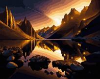 Opakowanie Malowanie po numerach + złota farba - Świetlna...