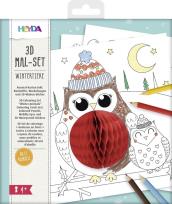 Opakowanie Malowanka 3D - Zimowe zwierzęta