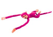 Opakowanie Małpka pluszowa z dźwiękiem ciemnoróżowa 80cm