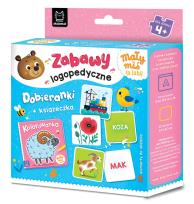 Okładka książki Mały miś to lubi! Zabawy logopedyczne. Dobieranki + książeczka. Mały miś to lubi!