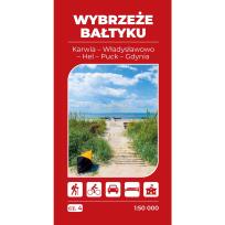 Okładka książki Mapa turystyczna - Wybrzeże Bałtyku cz.4 Karwia...
