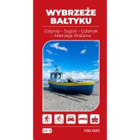 Okładka książki Mapa turystyczna - Wybrzeże Bałtyku cz.5 Gdańsk..