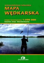 Okładka książki Mapa wędkarska województwa lubuskiego 1:200 000