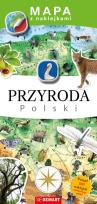 Okładka książki Mapa z naklejkami 'Przyroda Polski'