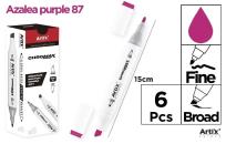 Opakowanie Marker Chromax z 2 końcówk. azalea purple 87 (6szt
