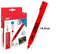 Opakowanie Marker kredowy do ścierania na mokro czerw (12szt)