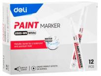 Opakowanie Marker olejowy 2mm biały 1szt DELI