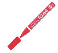 Opakowanie Marker olejowy czerwony 1szt TOMA