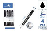 Opakowanie Marker permanentny 4szt czarny