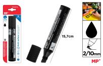 Opakowanie Marker permanentny z płaską końcówką MP 2/10mm czarny blister