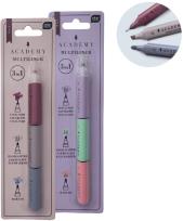 Opakowanie Marker + zakreślacze + cienkopis 3w1 Academy mix