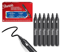 Opakowanie Markery akrylowe czarne (6szt)