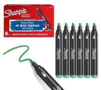 Opakowanie Markery akrylowe jasnozielone (6szt)