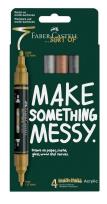 Opakowanie Markery akrylowe metaliczne 4kol. FABER CASTELL