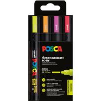 Opakowanie Markery PC5M 2,5 mm Set Neon Color Posca Uni 4szt.