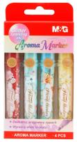 Opakowanie Markery zapachowe brokatowe Floral MG 4 kolory