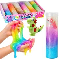 Opakowanie Masa magiczna slime brokatowa z dinozaur