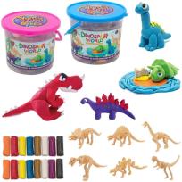 Opakowanie Masa plastyczna szkielety dinozaurów