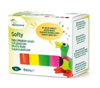 Opakowanie Masa softy 62g x 6 kolorów fluorescencyjnych