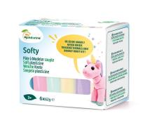 Opakowanie Masa softy 62g x 6 kolorów pastelowych
