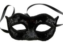 Opakowanie Maska cekinowa czarna