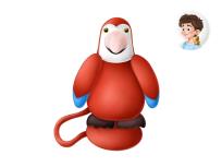 Opakowanie Maskotka na magnes Papuga