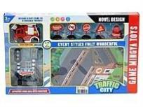 Opakowanie Mata ulicy rozkładana ze strażą pożarną akcesoria