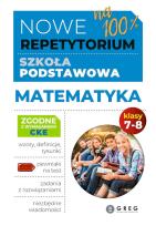 Okładka książki Matematyka. Nowe Repetytorium. Szkoła podstawowa. Klasa 7-8 wyd.2025