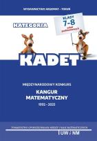Okładka książki Matematyka z wesołym kangurem kategoria Kadet 2025