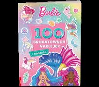 Okładka książki Mattel Barbie Dreamtopia 100 brokatowych naklejek NB-1402