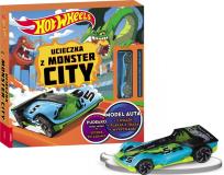 Okładka książki Mattel Hot Wheels.  Ucieczka z Monster City