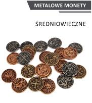 Opakowanie Metalowe monety średniowieczne zestaw 24 monet