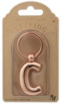 Opakowanie Metalowy brelok do kluczy litera C Keyring