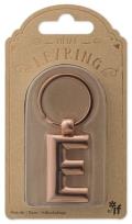 Opakowanie Metalowy brelok do kluczy litera E Keyring
